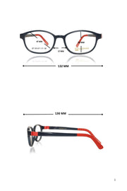 Jodykoes Kids TR90 Eyeglass Frames | Lightweight Flexible Kids Spectacle Frames (Blue)