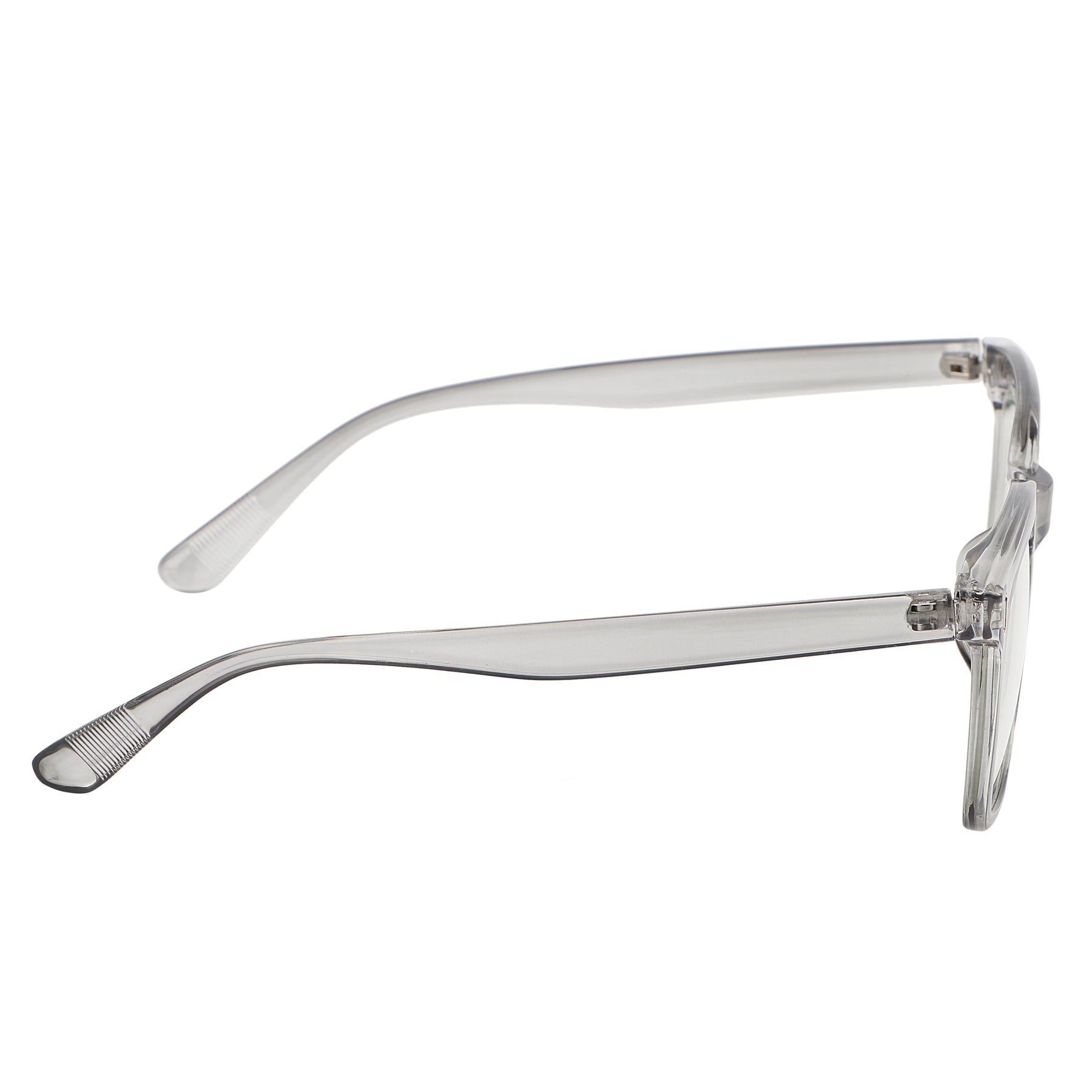 Jodykoes Square Transparent Type Look Stylish Frame (Grey Transparent)