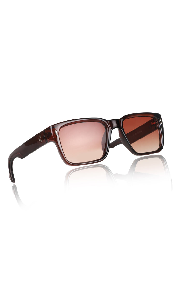 Jodykoes® Premium Series Rectangle UV Protection Sunglasses | Fashionable Sun Shades Comfortable Eyewear Eyeglasses for Men and Women (Brown)
