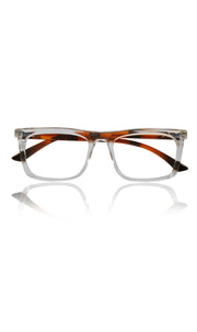Jodykoes® Colour Frame Series Stylish Spectacle Frames for Men | Blue Rays Protection Rectangle Eyewear with Anti Glare Glasses for Men and Women (Printed Transparent)