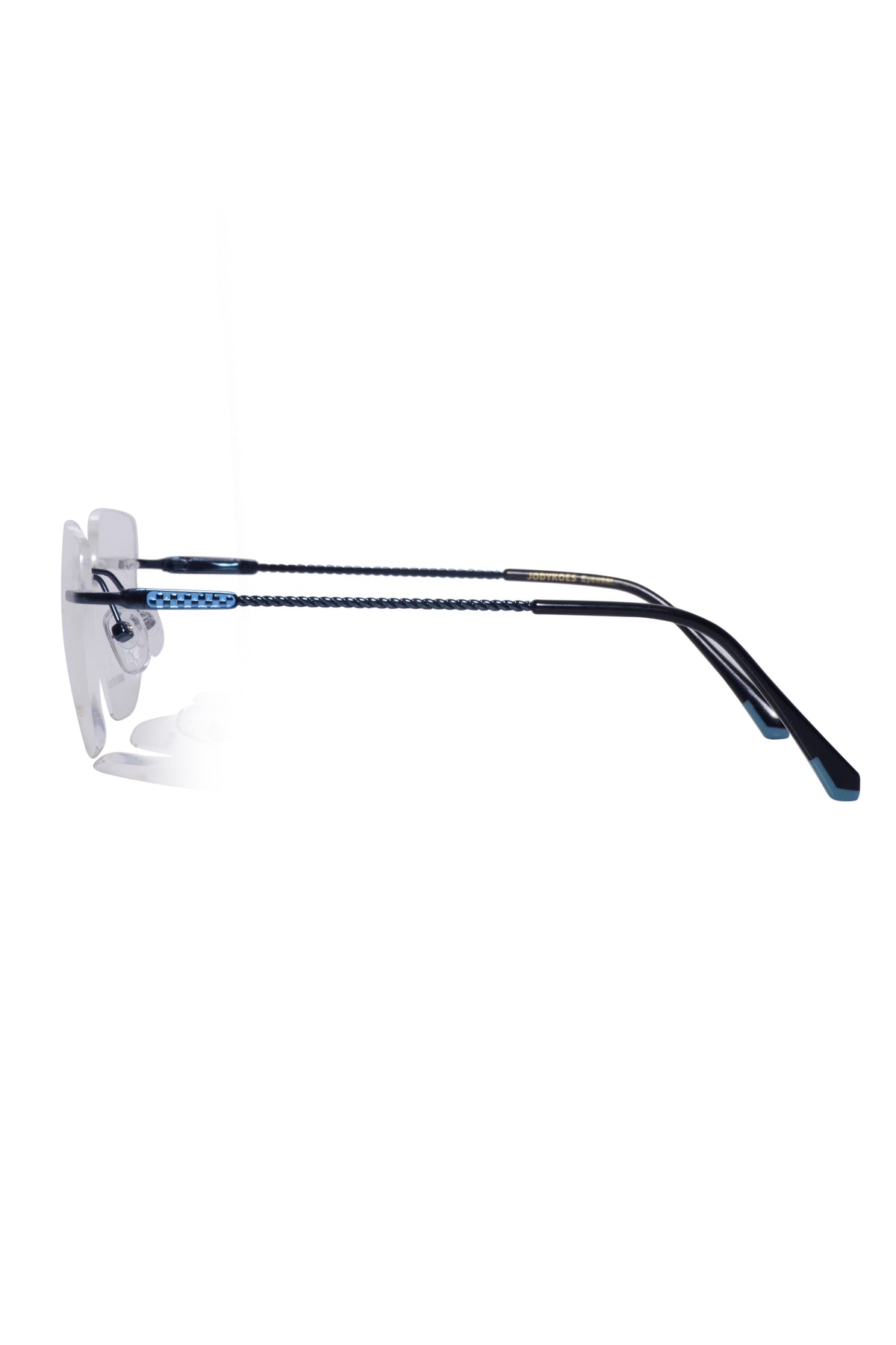 Jodykoes Square Signature Rimless Frame (Blue)