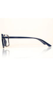 Jodykoes® Colour Frame Series Eyewears | Blue Rays Protection Square Stylish Spectacles With Anti Glare Eyeglasses For Men and Women Eyewears (Navy Blue)