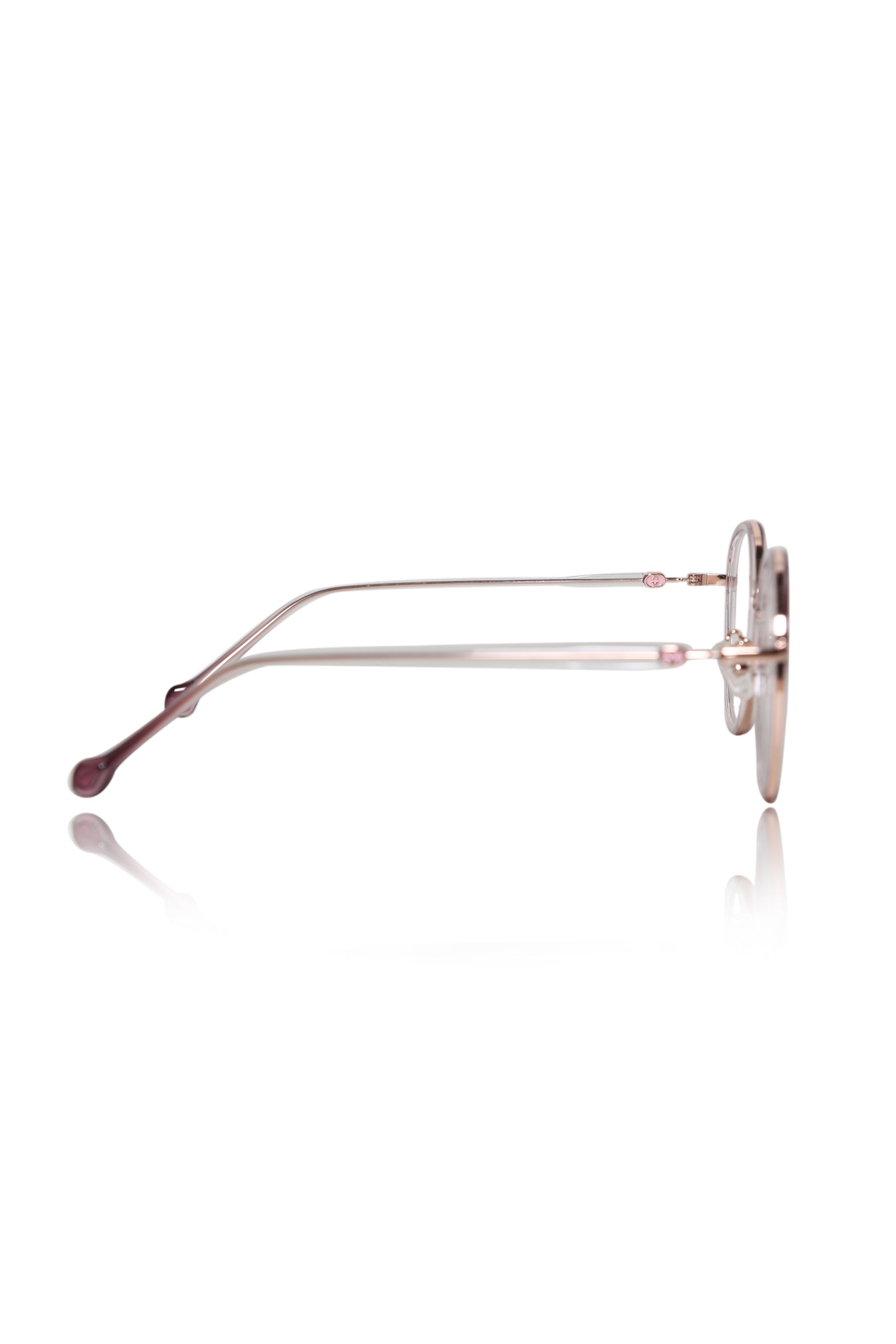 Jodykoes® Premium Series Round Eyewear Eyeglasses Spectacles Frame for Men and Women (Rose)