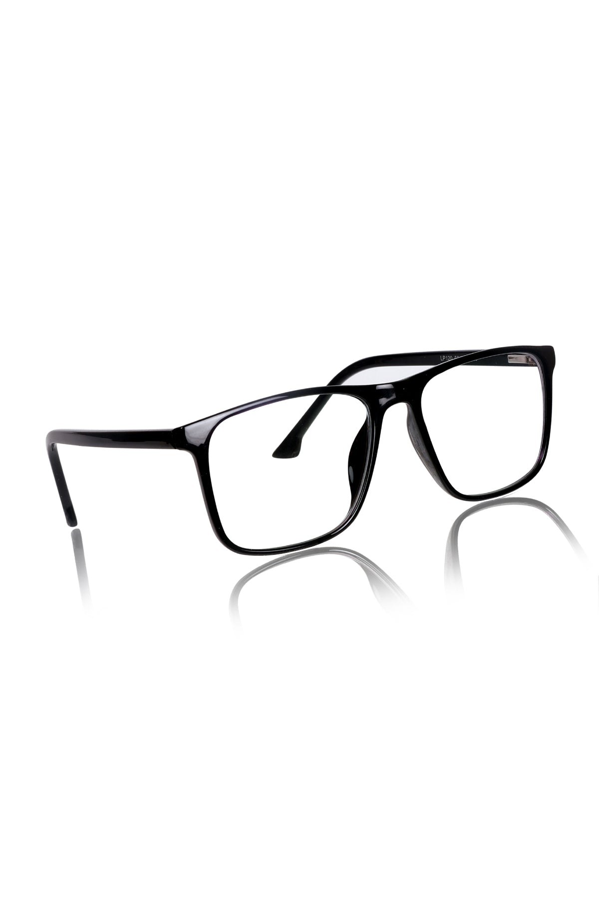 Jodykoes® Premium Series Pure Acetate Sheet Rectangle Eyewear Frame | Modern Fashionable Trending Spectacle Eyeglasses For Men and Women (Opaque Black)