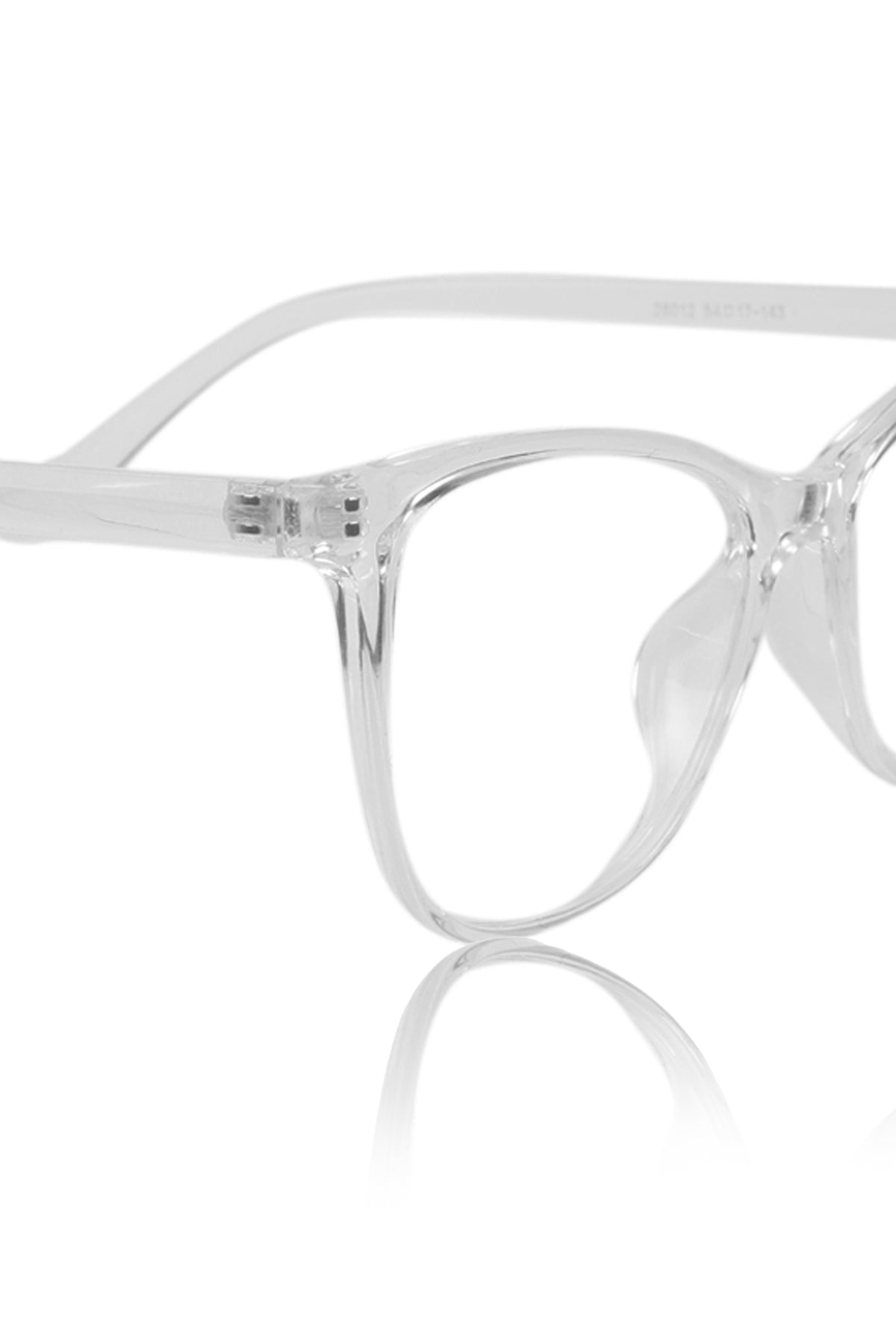 Jodykoes® Stylish Looking Over size Cat Eye Spectcale Frame | Anti Glare Computer Protection Eyewear Eyeglasses For Women (Transparent)