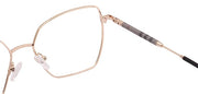 Jodykoes Premium Cat-Eye Metal Frame For Women (Black and Gold)