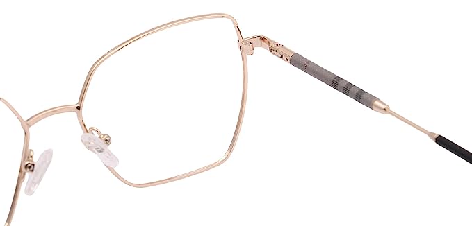 Jodykoes Premium Cat-Eye Metal Frame For Women (Black and Gold)