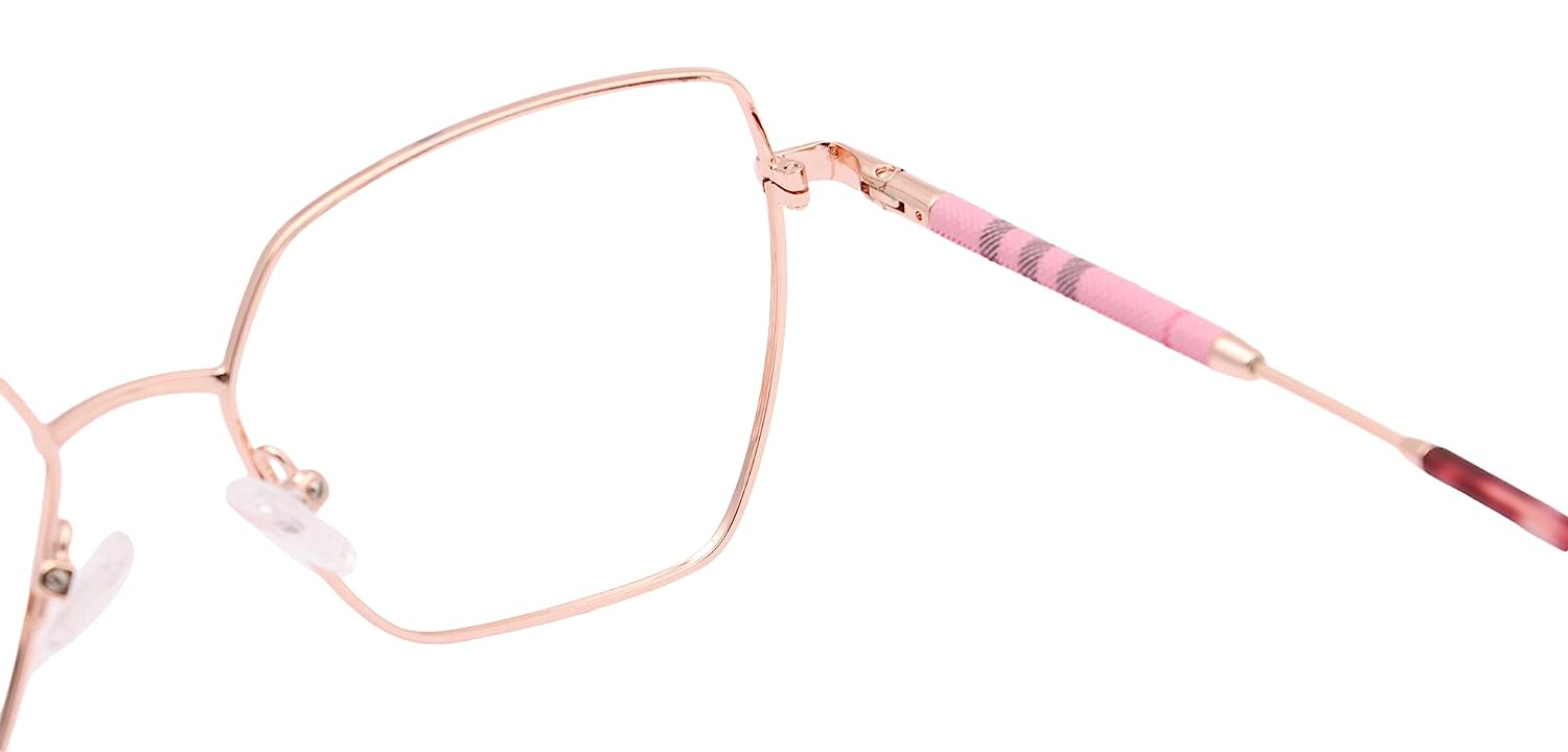 Jodykoes Premium Cat-Eye Metal Frame For Women (Rose Gold)