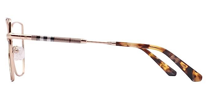 Jodykoes Premium Cat-Eye Metal Frame For Women (Brown and Gold)