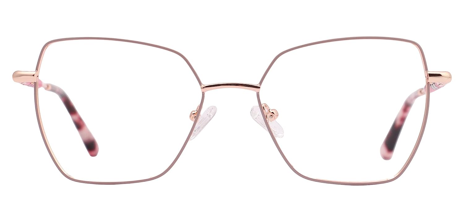 Jodykoes Premium Cat-Eye Metal Frame For Women (Rose Gold)