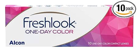 Freshlook OneDay - Daily Disposable Color Contact Lenses, Pack of 10 (Green)