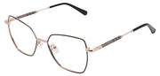 Jodykoes Premium Cat-Eye Metal Frame For Women (Black and Gold)