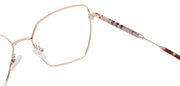 Jodykoes Premium Cat-Eye Metal Frame For Women (Brown and Gold)