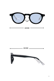 Jodykoes Legacy Round Sunglasses – UV400 Polarized (Trans Blue)