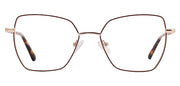 Jodykoes Premium Cat-Eye Metal Frame For Women (Brown and Gold)
