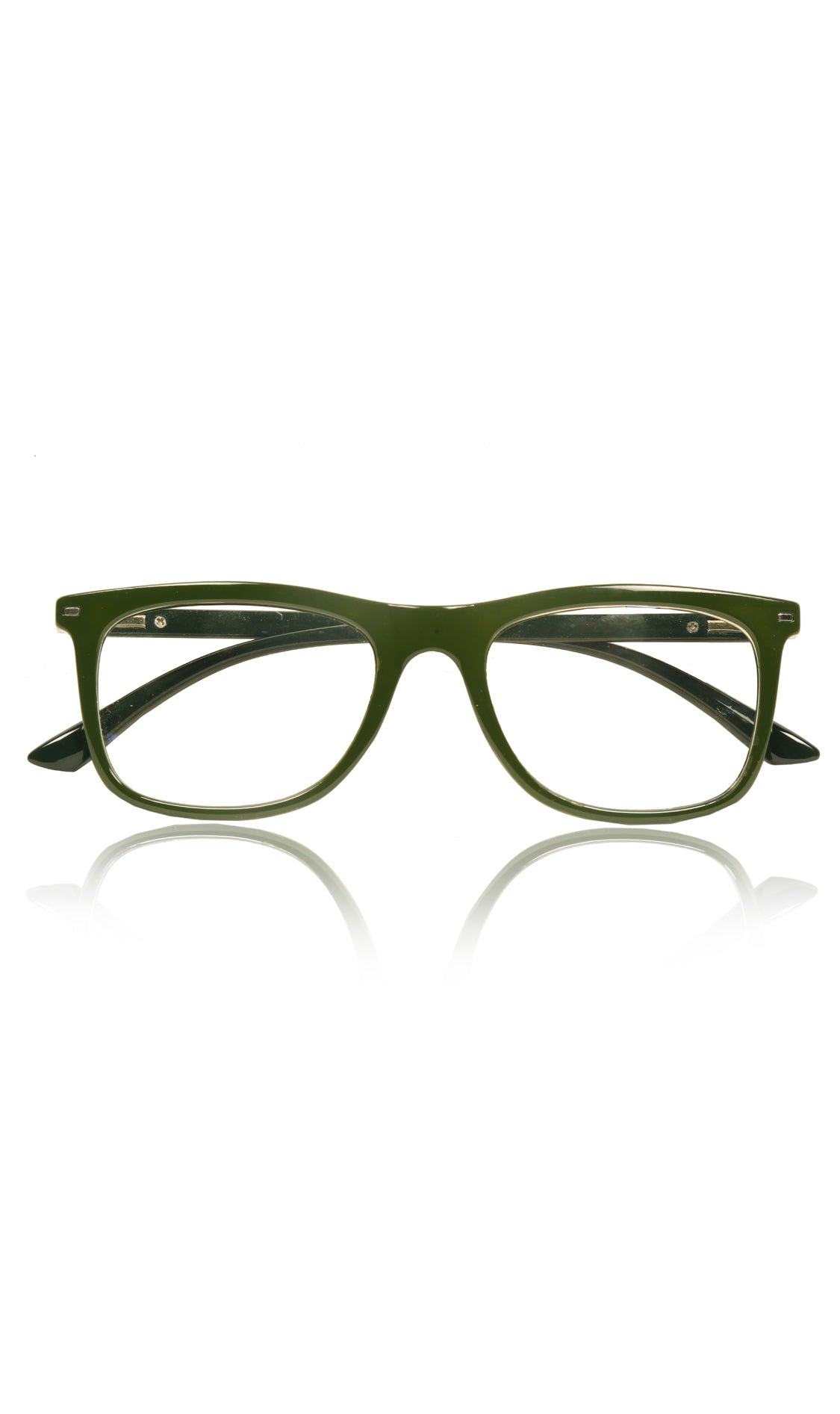 Jodykoes® Colour Frame Series Eyewears | Blue Rays Protection Wayfare Stylish Spectacles With Anti Glare Eyeglasses For Men and Women Eyewears (Leaf Green)