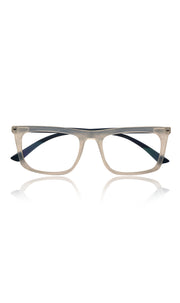 Jodykoes® Colour Frame Series Stylish Spectacle Frames for Men | Blue Rays Protection Rectangle Eyewear with Anti Glare Glasses for Men and Women (Matte Transparent)