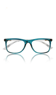 Jodykoes® Colour Frame Series Eyewears | Blue Rays Protection Warfare Stylish Spectacles With Anti Glare Eyeglasses For Men and Women Eyewears (Turquoise Blue)