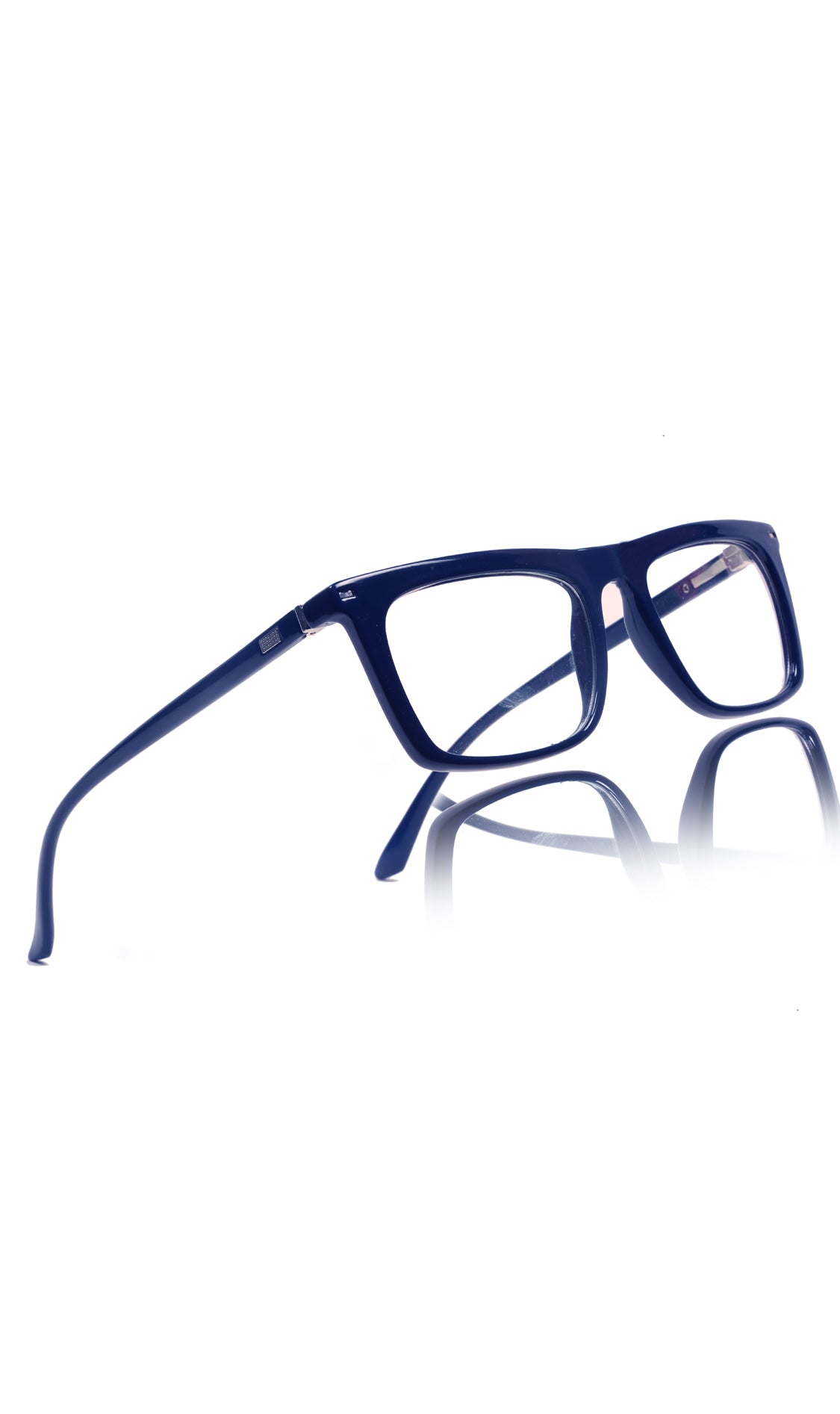 Jodykoes® Colour Frame Series Stylish Spectacle Frames for Men | Blue Rays Protection Rectangle Eyewear with Anti Glare Glasses for Men and Women (Blue)