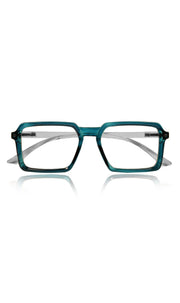 Jodykoes® Colour Frame Series Eyewears | Blue Rays Protection Square Stylish Spectacles With Anti Glare Eyeglasses For Men and Women Eyewears (Turquoise Blue)