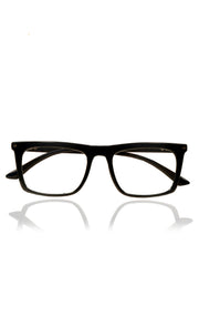 Jodykoes® Colour Frame Series Stylish Spectacle Frames for Men | Blue Rays Protection Rectangle Eyewear with Anti Glare Glasses for Men and Women (Black)