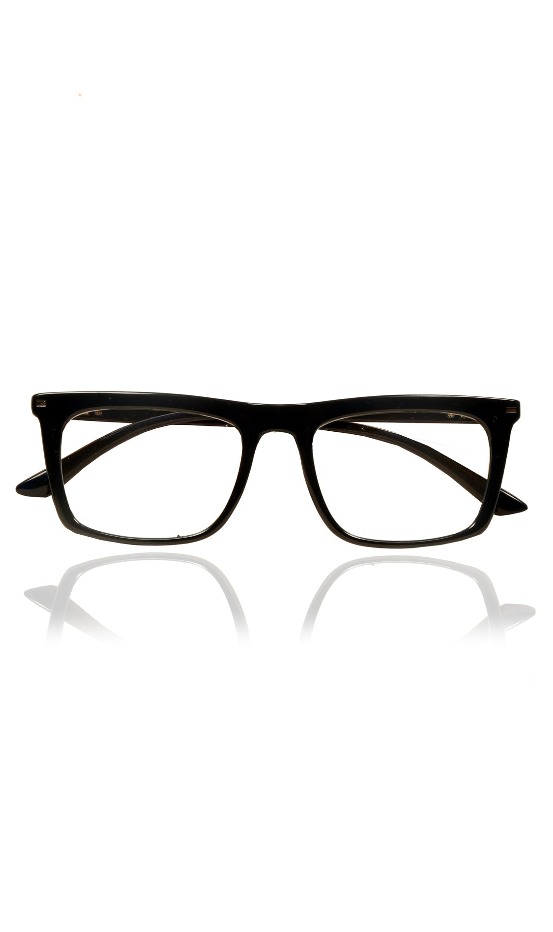 Jodykoes® Colour Frame Series Stylish Spectacle Frames for Men | Blue Rays Protection Rectangle Eyewear with Anti Glare Glasses for Men and Women (Black)