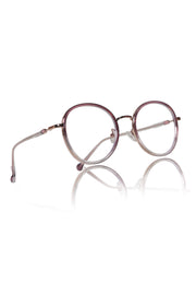Jodykoes® Premium Series Round Eyewear Eyeglasses Spectacles Frame for Men and Women (Rose)