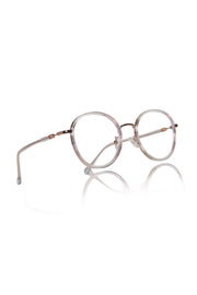 Jodykoes® Premium Series Round Eyewear Eyeglasses Spectacles Frame for Men and Women (Transparent)