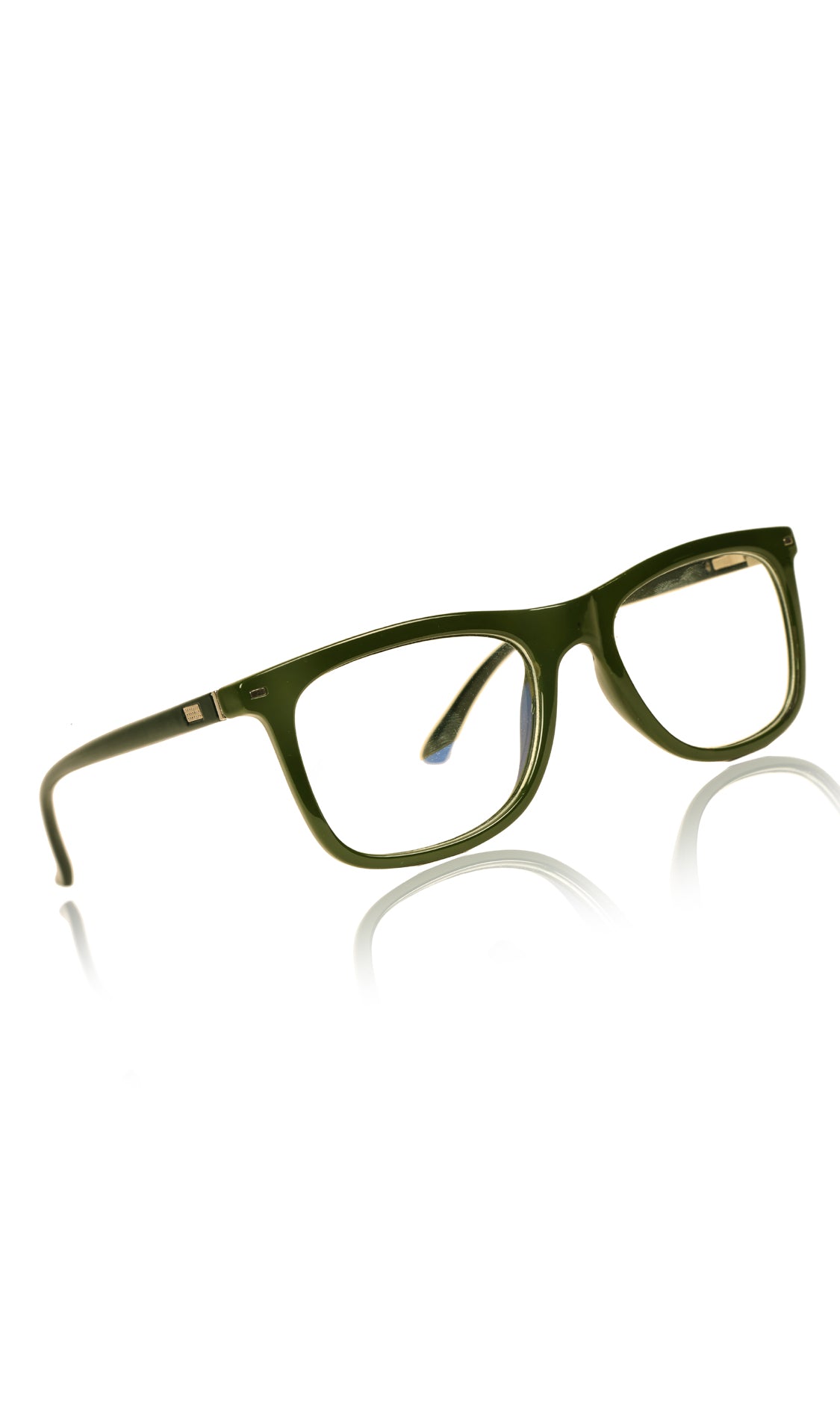 Jodykoes® Colour Frame Series Eyewears | Blue Rays Protection Wayfare Stylish Spectacles With Anti Glare Eyeglasses For Men and Women Eyewears (Leaf Green)