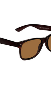 Jodykoes® Stylish Looking Fashionable UV Protection Sunglasses Wayfare Shape Eyeshades For Men and Women (Brown)