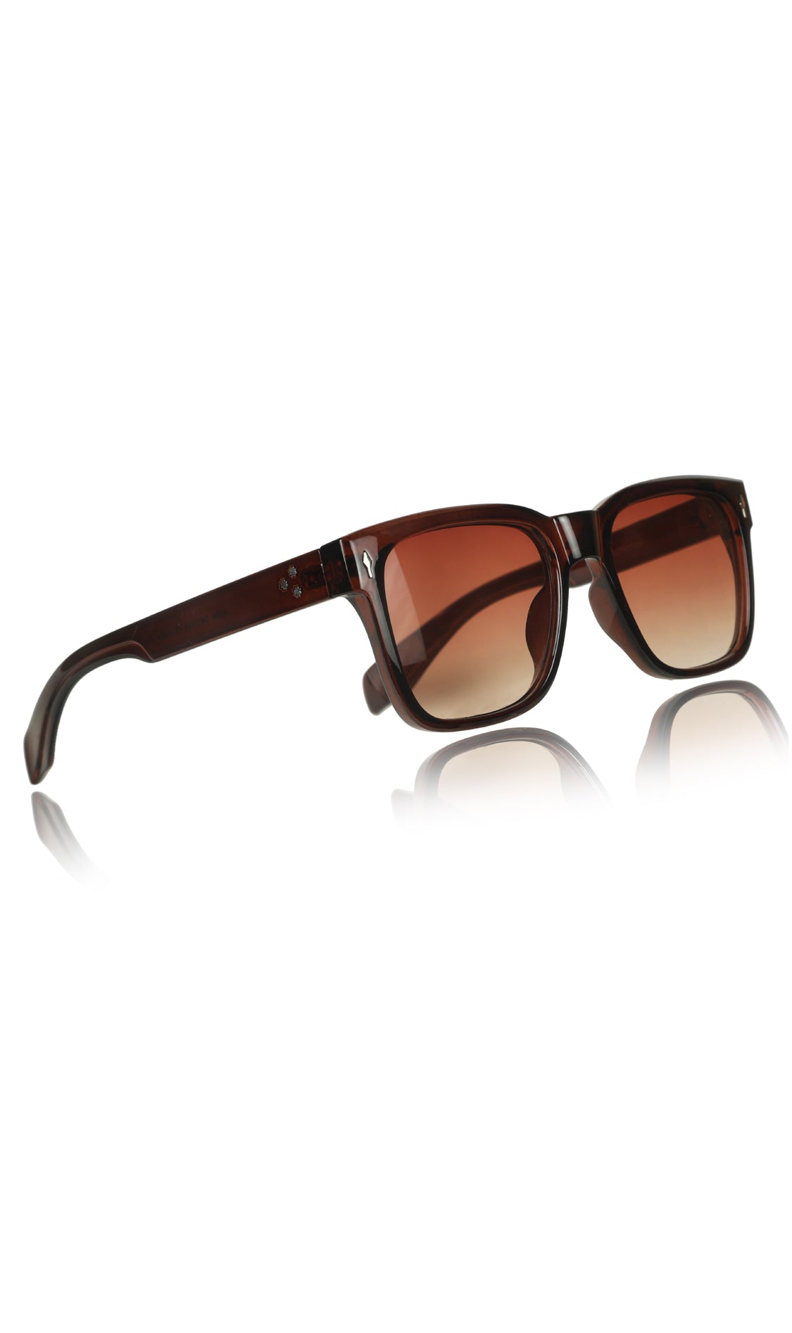 Jodykoes® Premium Series Square UV Protection Sunglasses | Fashionable Sun Shades Comfortable Eyewear Eyeglasses for Men and Women (Brown)