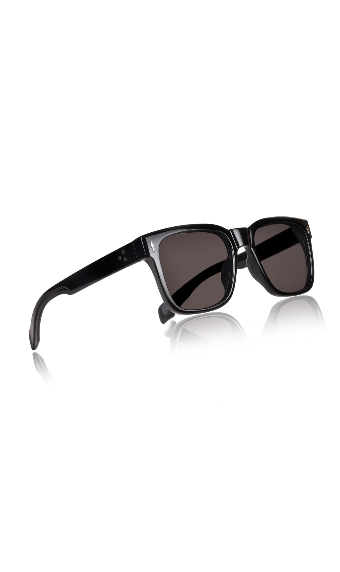 Jodykoes® Premium Series Square UV Protection Sunglasses | Fashionable Sun Shades Comfortable Eyewear Eyeglasses for Men and Women (Black)