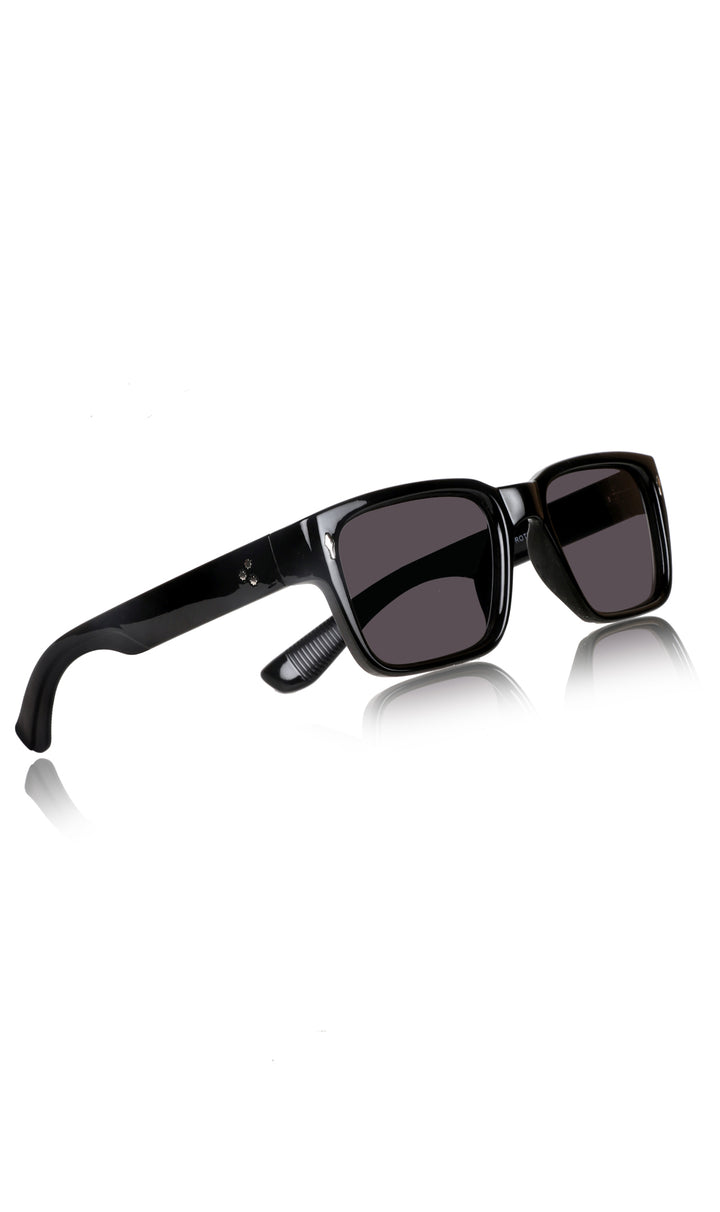 Jodykoes® Premium Series Rectangle UV Protection Sunglasses | Fashionable Sun Shades Comfortable Eyewear Eyeglasses for Men and Women (Black)