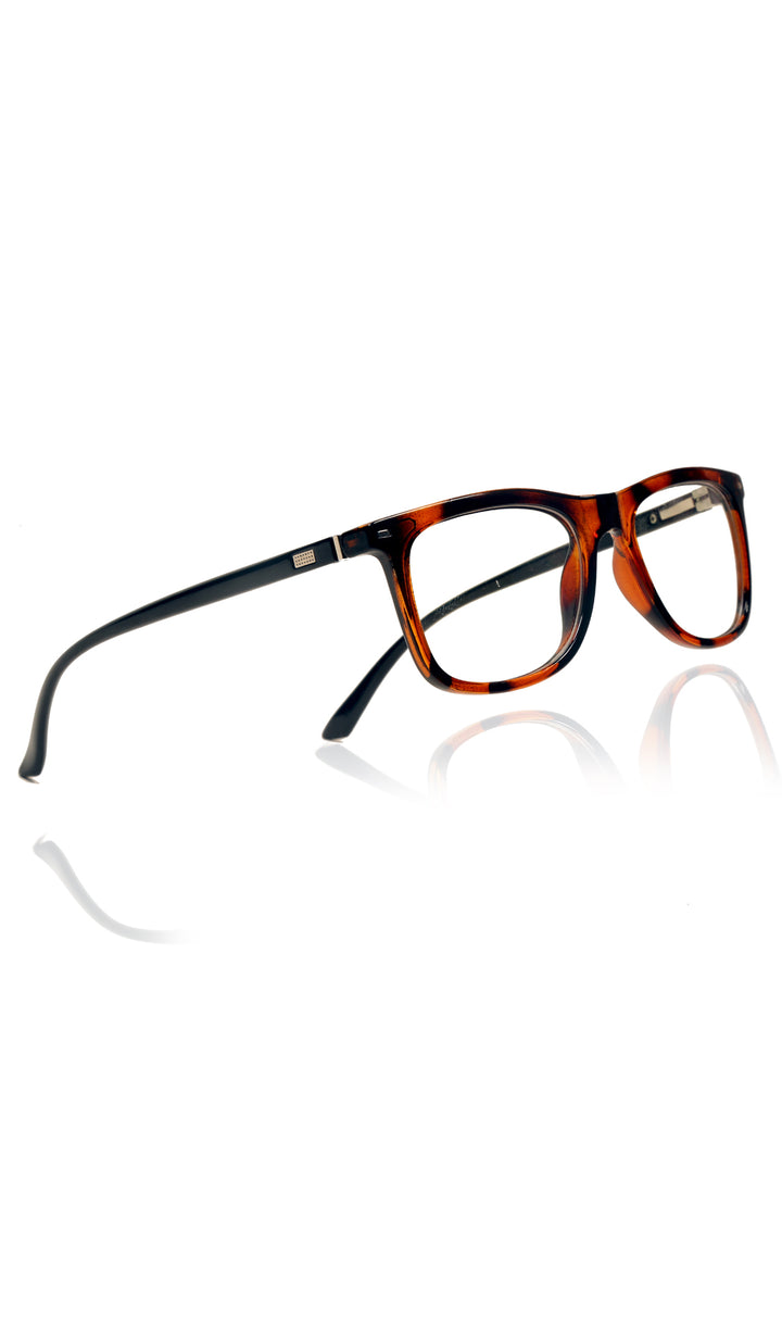 Jodykoes® Colour Frame Series Eyewears | Blue Rays Protection Warfare Stylish Spectacles With Anti Glare Eyeglasses For Men and Women Eyewears (Leopard Print)