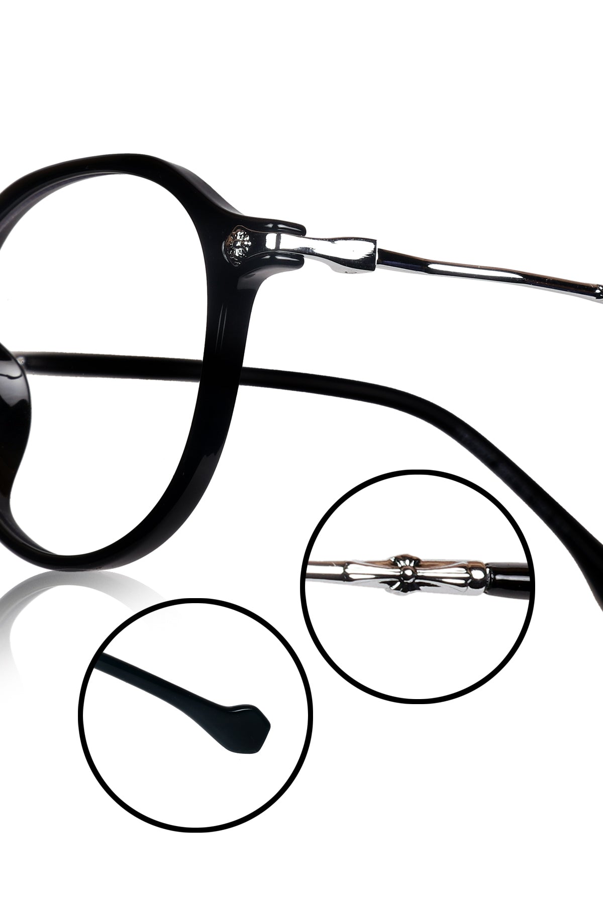 Black plastic eyeglass frames online