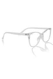 Jodykoes® Stylish Looking Over size Cat Eye Spectcale Frame | Anti Glare Computer Protection Eyewear Eyeglasses For Women (Transparent)