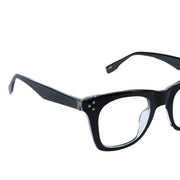 Jodykoes® Nerdy Vintage Design Bold Thick Zero Power Computer Glasses With Anti Glare For Men and Women Frames Spectacles Eyeglasses (Black)