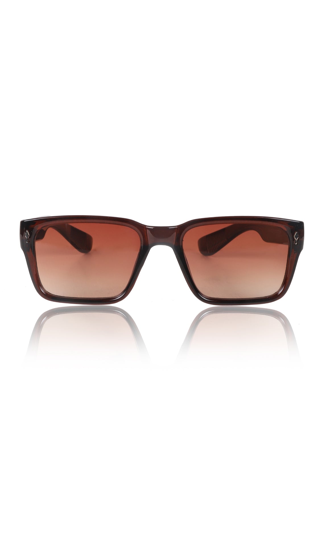 Jodykoes® Premium Series Rectangle UV Protection Sunglasses | Fashionable Sun Shades Comfortable Eyewear Eyeglasses for Men and Women (Brown)