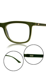 Jodykoes® Colour Frame Series Eyewears | Blue Rays Protection Wayfare Stylish Spectacles With Anti Glare Eyeglasses For Men and Women Eyewears (Leaf Green)