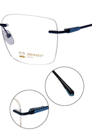 Jodykoes Square Signature Rimless Frame (Blue)
