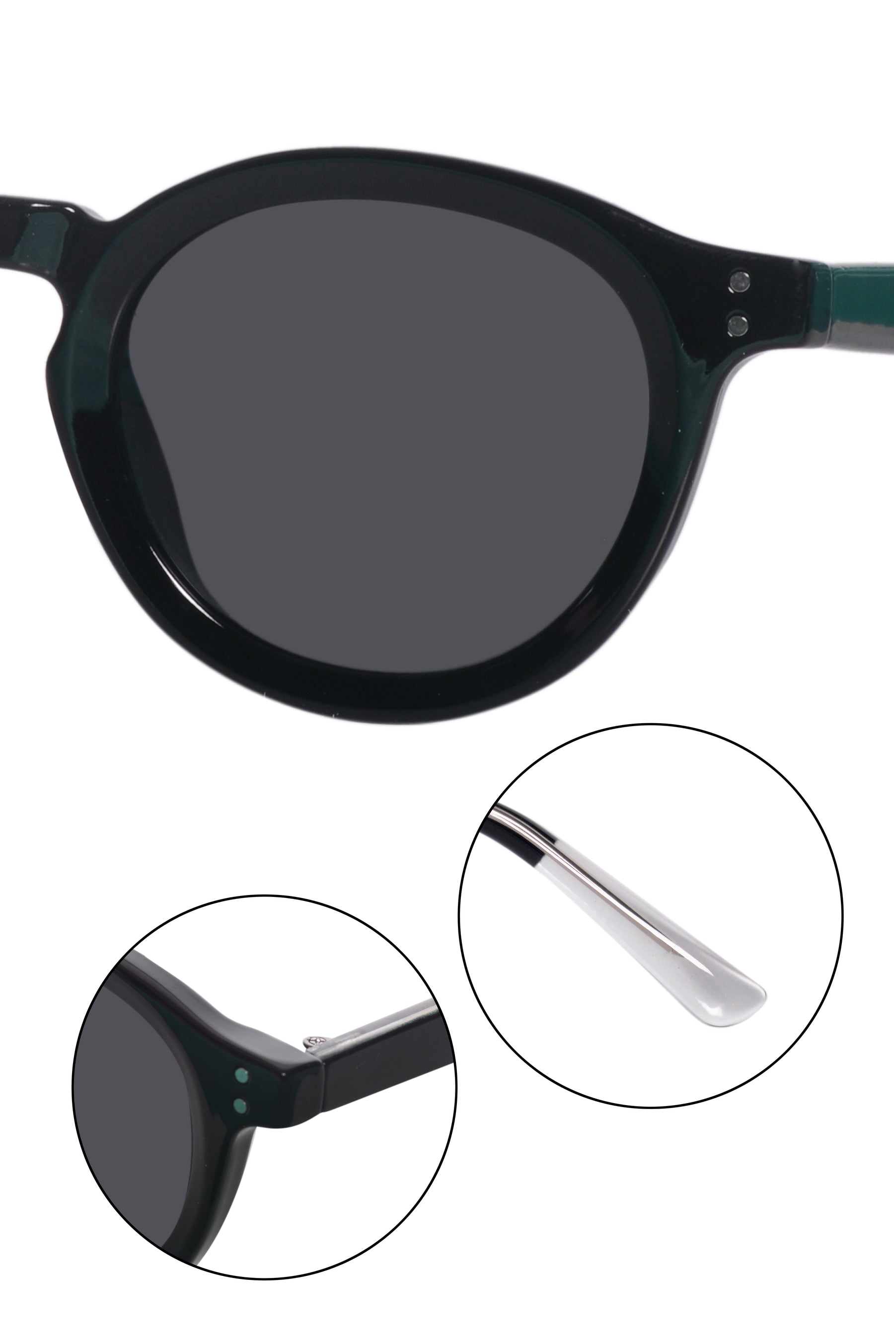 Jodykoes Legacy Round Sunglasses – UV400 Polarized (Black)