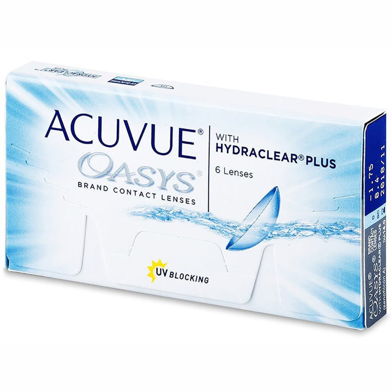 ACUVUE OASYS With HYDRACLEAR Plus Bi Weekly Contact Lenses 6 Lens Box - Jodykoes ®