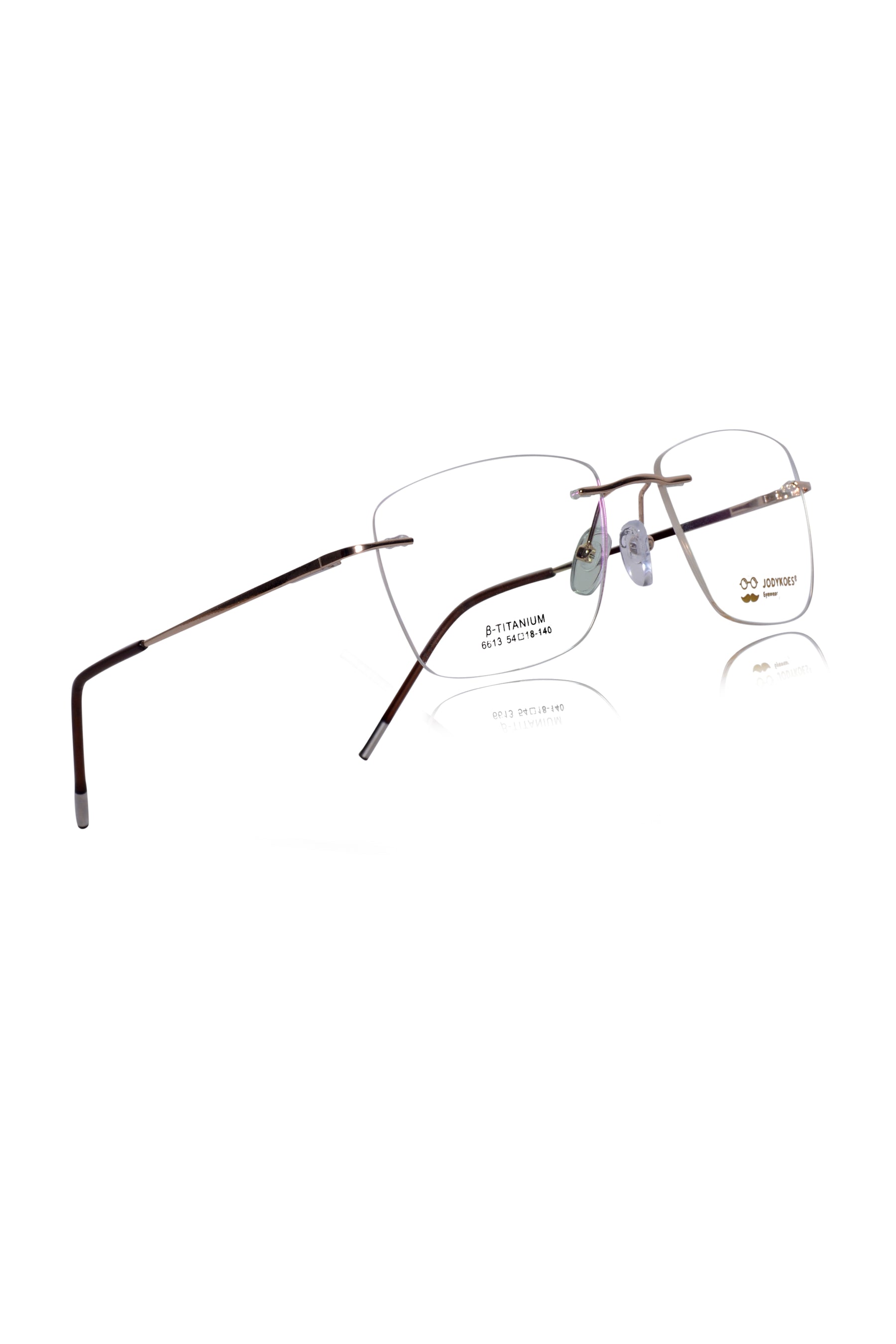 Jodykoes Square Signature Rimless Frame (Gold)