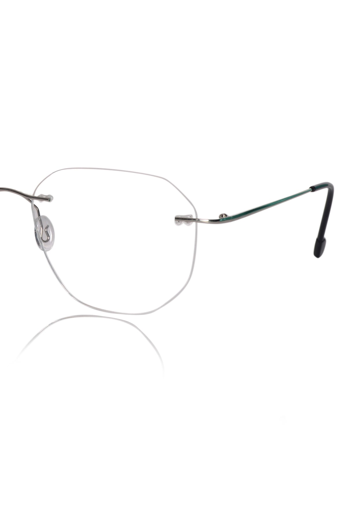 Jodykoes Hexagon Premium Rimless Frame (Silver)
