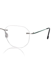 Jodykoes Hexagon Premium Rimless Frame (Silver)