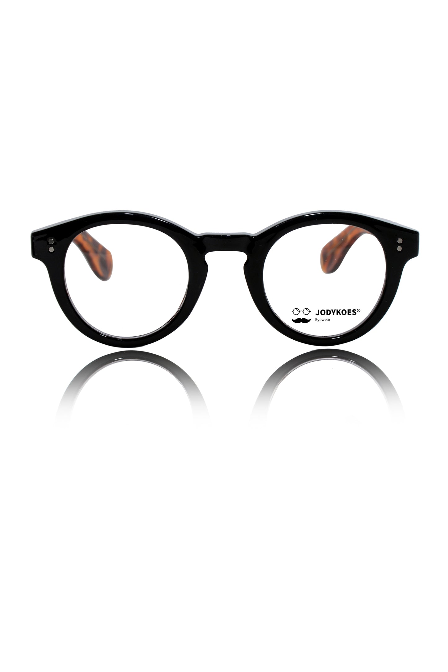 Jodykoes Founder's Edition Round Frame | Premium Pure Acetate Sheet Eyeglasses Frame (Tortoise)