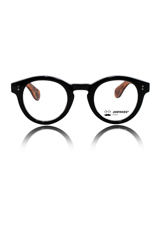 Jodykoes Founder's Edition Round Frame | Premium Pure Acetate Sheet Eyeglasses Frame (Tortoise)