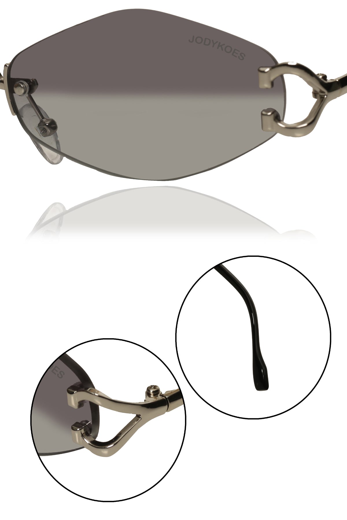 Jodykoes Legacy Rimless Sunglasses | UV400 Protection | Lightweight Stylish Eyewear