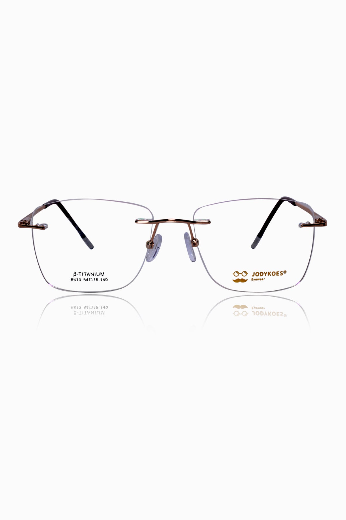 Jodykoes Square Signature Rimless Frame (Gold)