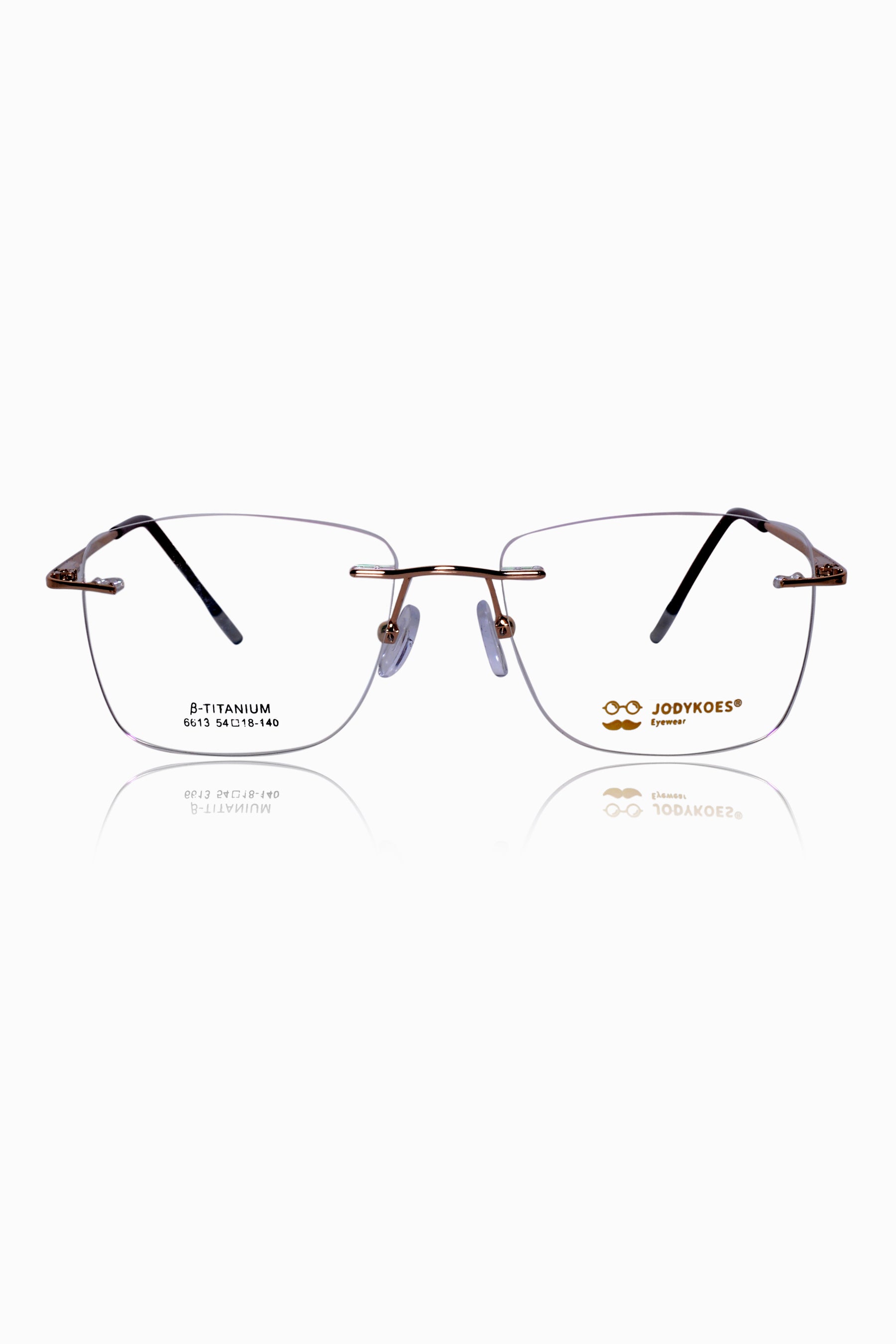 Jodykoes Square Signature Rimless Frame (Gold)